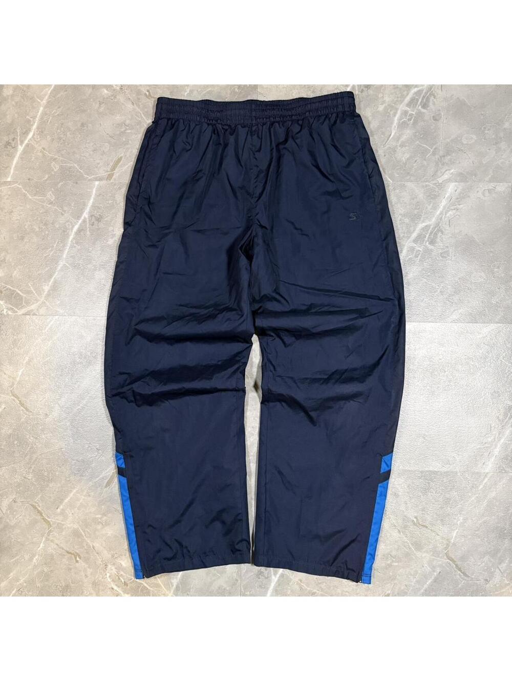 Vintage Starter navy blue baggy track pants